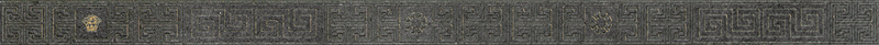 Бордюр керамический 261135 GREEK LISTELLO Antracite/Oro 4x80 см