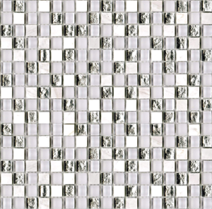 Мозаика из натурального камня и стекла ETERNITY White (1,5х1,5) 29,7х29,7 см